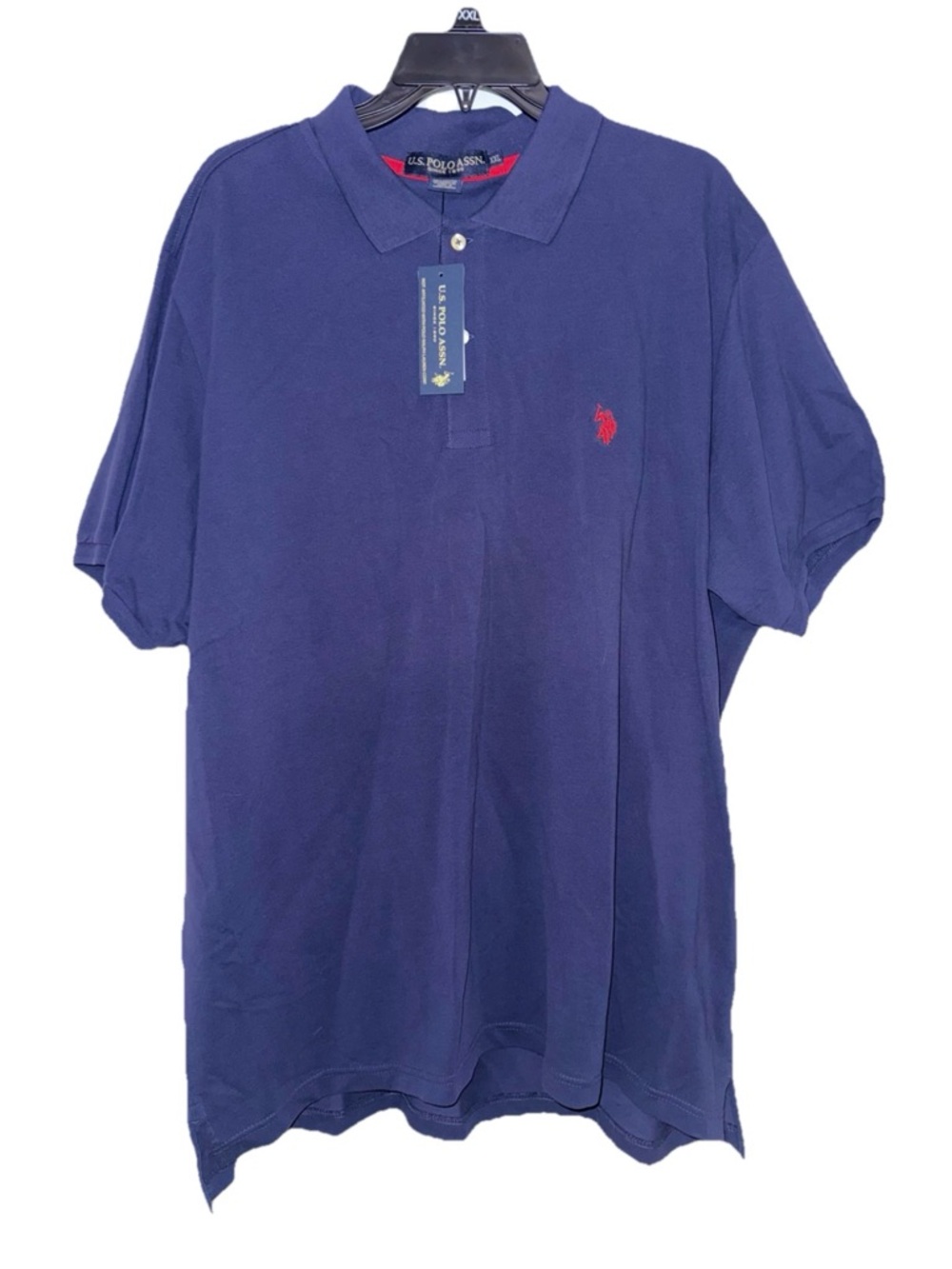 U.S. Polo Assn. Men’s Navy Polo Shirt with Red Logo